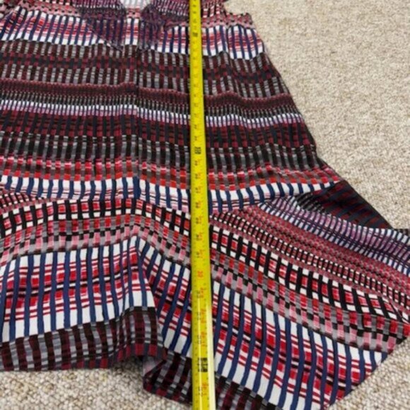 Saloni Vida Ruffled Silk Georgette Asymmetric Hem Floral Midi Dress Sz 10 - Picture 5 of 10